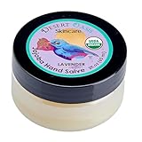 Desert Oasis Skincare | Organic Lavender Hand Salve – Over 50% Organic Jojoba Oil with Beeswax & Avocado Oil – Soothes & Softens Dry, Cracked Hands, Feet & Cuticles (2 oz / 60 g