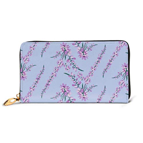 Preisvergleich Produktbild JHGFG Mode Handtasche Reißverschluss Brieftasche Lavendel Buntes Muster Textil Telefon Clutch Geldbörse Abendkupplung Blocking Leder Brieftasche Multi Card Organizer