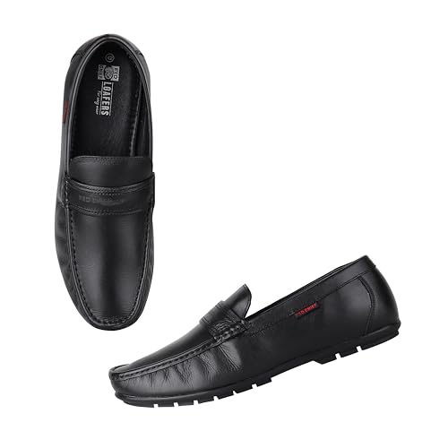 Image of Red Chief Genuine Leather Formal Loafers for Men | Elegant & Comfortable Slip-On Shoes | RC3746