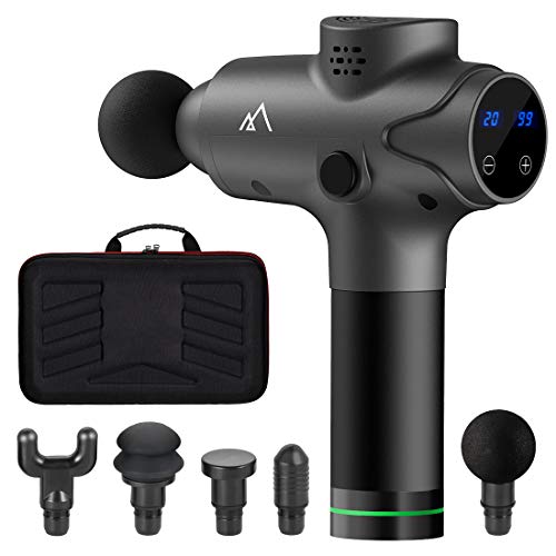 Massagepistole, Terra Hiker tragbares Muskel-Massagegerät mit 20 einstellbare Geschwindigkeiten leistungsstarker kabelloser Tiefengewebe Percussion-Massagepistole