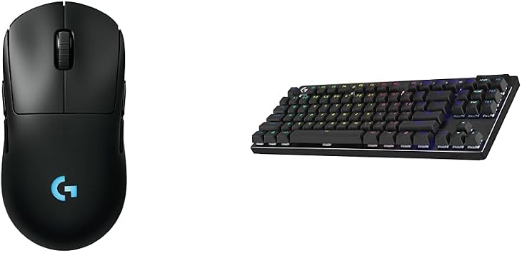 Logitech G Pro Wireless 2 Gaming Mouse + G Pro X TKL Lightspeed Wireless Gaming Keyboard Linear Bundle - Black
