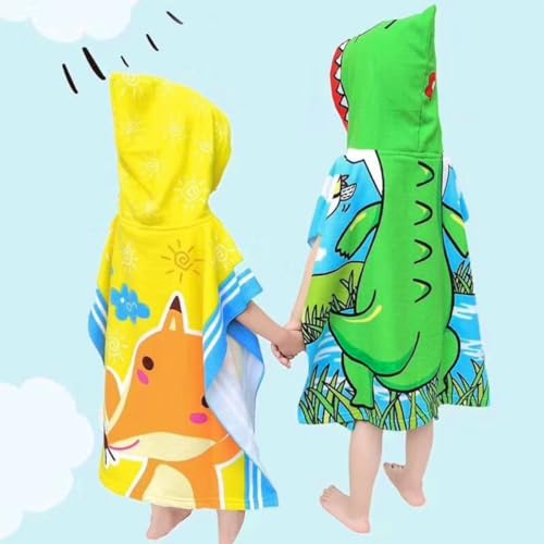 Toalla de baño infantil tipo capa con alta absorción y secado rápido de verano 5