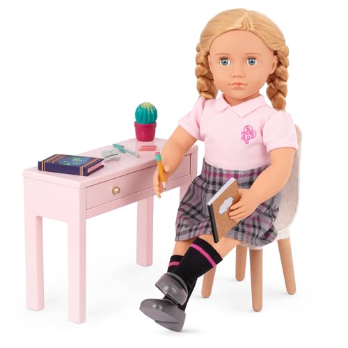 Our Generation – Dollhouse Furniture – Home Desk & Chair Set – 18-inch Doll Accessories – Pretend Play – Toys for Kids Ages 3 & Up – OG Working Wonder Office Set - Image 3
