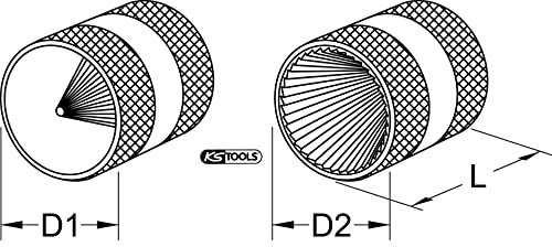 KS Tools 105.3001 Innen- und Außen-Entgrater, 10-35mm