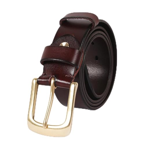 Ceinture en cuir de vache véritable homme boucle carrée style classique robuste