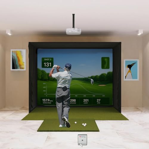 Impact sports Golf Simulator Studio Golf Enclosure with Launch Monitor,