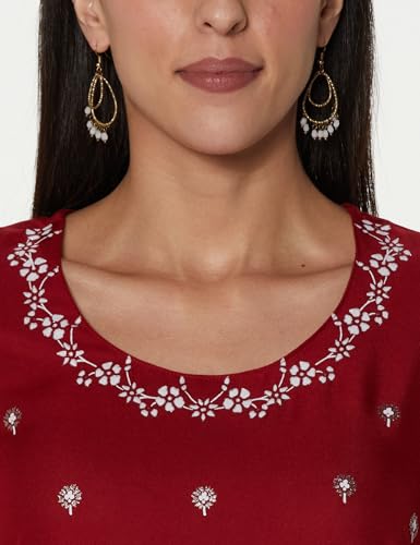 Image of BIBA Women Viscose A Line Printed Kurta