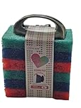Mr.Gadget's Solutions Handled Scrubber Set, Non-Scratch Bathroom Scrubbing Pads, Bathtub Scrubber with Handle, Reusable Cleaning Sponge for Shower Tile, Bathtube, Sink, Spas Tubs & Swimming Pool Step