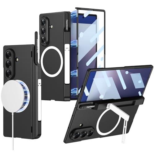 Coque Samsung Galaxy Z Fold 7 noire rigide avec charnière et protège-écran