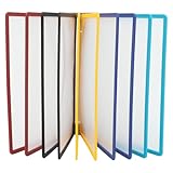 Dokumentenhalter Wand Magnetrahmen Magnetische Wandtafel Sichttafelsystem 10 x Sichttafeln A4-Anzeigetafeln Infotasche Blatthalter für Ausstellungshallen Restaurants, Büros, öffentliche Orte