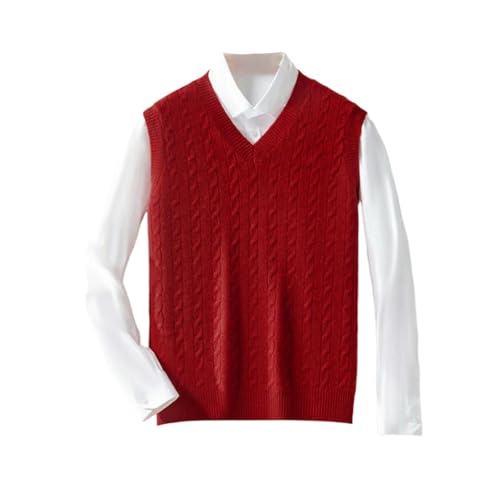 Gilet en cachemire homme col en V contre le froid automne hiver