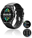 smartwatch blood pressure heart rate monitor 【Reloj inteligente multifuncional para hombres y mujeres】El reloj inteligente compatible con Android iOS es IP67 Waterefield (le permite lavarse las manos, nadar, no agua de mar o baño caliente debido al vapor, que corroerá el chip) admite varios idiomas. Hay funciones más convenientes como pronóstico del tiempo, función de teléfono, control de música, presión arterial, frecuencia cardíaca, cámara remota, cronómetro, Puede satisfacer sus necesidades diarias