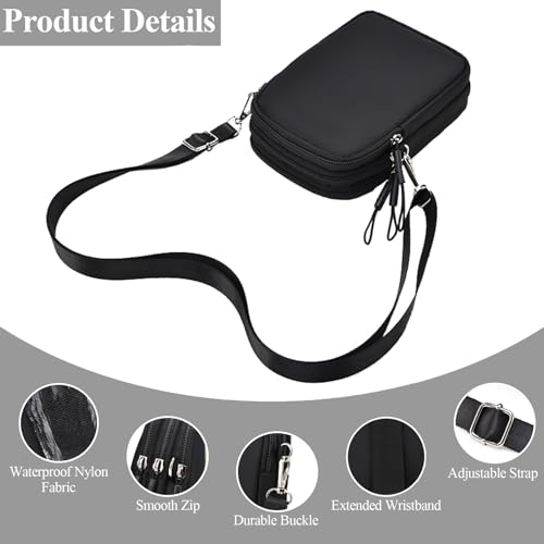 Image of WITERY Waterproof Nylon Cute Crossbody Cell Phone Purse Smartphone Wallet Bag for Women