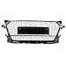 XGCLZBJ Parrilla De Parachoques Delantero De Coche para Audi TT TTS 8S 2015 2016 2017 2018 (Reajuste para Estilo TTRS Quattro) Parrilla De Campana De Panal De Malla Deportiva
