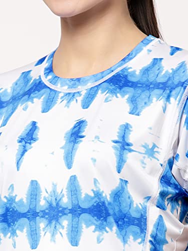 Image of Tie-Dye Crop Top and High Waist Short (Co-Ord Set) for Women Workout