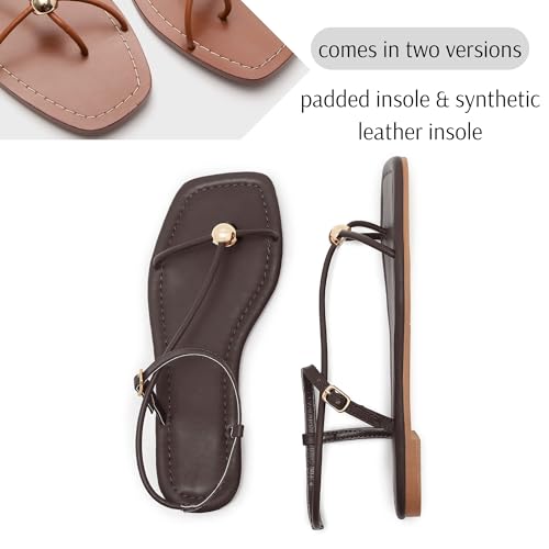 Strappy Flat Sandals for Women Open Square Toe Silver Ball Thong Sandal Summer Dressy Beach Flip Flop Slides2