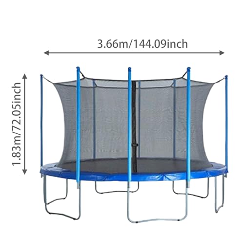 Filet de sécurité pour trampoline 12 pieds tressage haute densité durable - 5