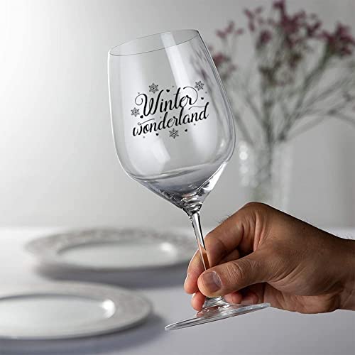 Verres à vin rouge d'exception Winter Wonderland élégants - 6