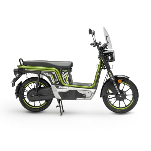 Image of Kinetic Green E-Luna X3 Prime Electric Scooter with charger - Sparkling Green - Ex-Showroom