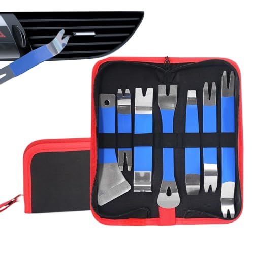 Renchey Kit de Herramientas de Extracción de Molduras para Automóviles | Kits de Herramientas para Extracción de Clips de Puerta y Molduras de Panel,1 Juego de Instalador Automotriz para Mecánicos de