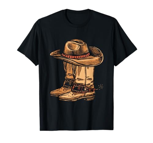 Image of Country Western Texas Horseback Gift Cowboy T-Shirt