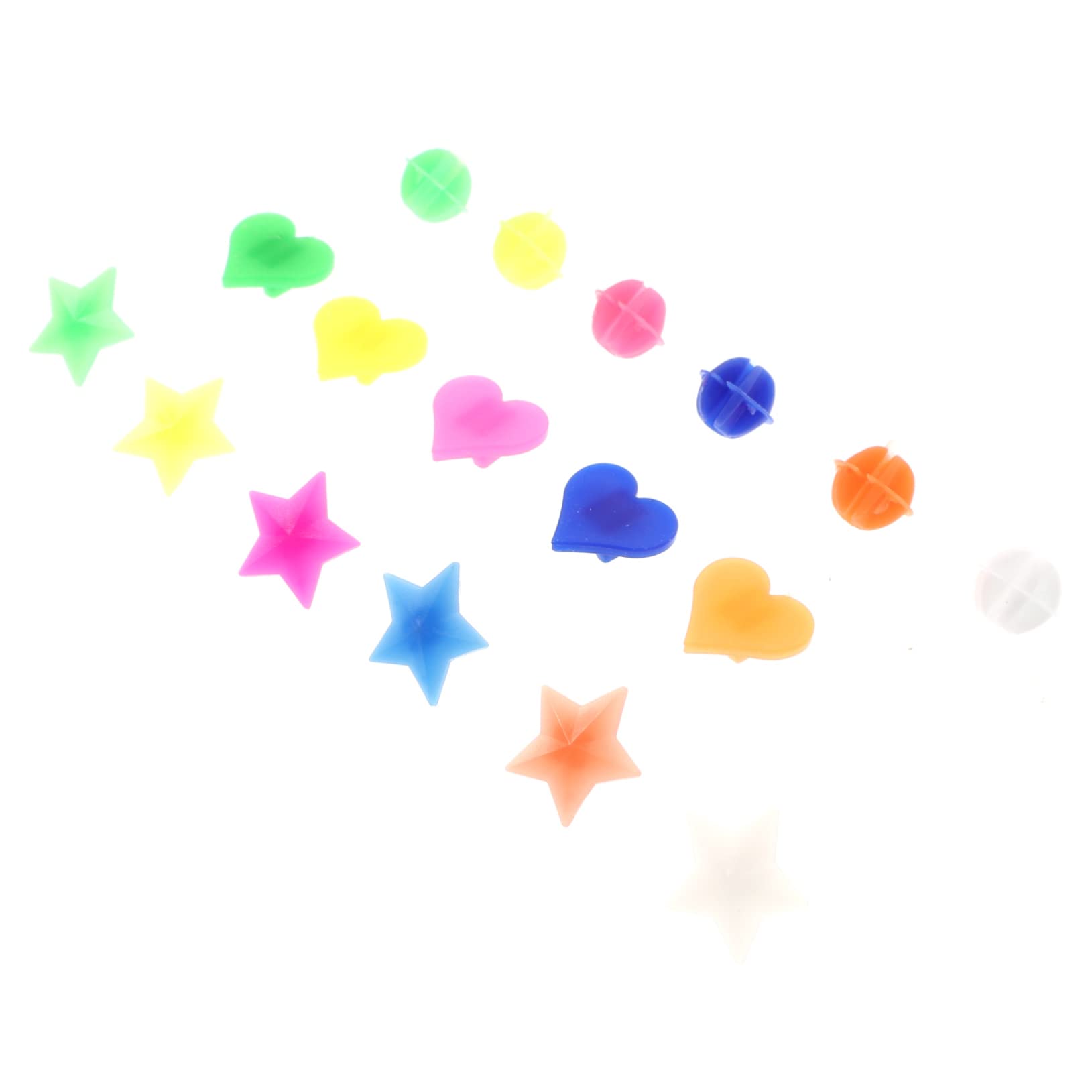 KOMBIUDA 108pcs Bike Wheel Beads Durable Plastic Decorations for Bicycles Easy Snap Installation Fun Accessories for Customizing