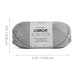 Caron All Day Cotton - 3 Pack of 173 Yards/3.52 oz Black 100% Mercerized Cotton Yarn - Image 8