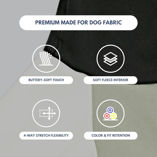 Image of Spark Paws Dog Hoodie - Premium Dog Sweater for Small, Medium, and Large Dogs | Warm Outfits for French Bulldogs, Pitbull, Puppy, Winter Jacket Alternative - Olive Cream - XL