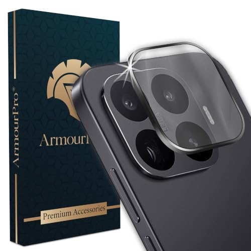 Image of ArmourPro Camera Lens Protector for Xiaomi 17T Tough HD Individual Aluminum Alloy Rings 9H Camera Cover, Scratch-Resistant,Camera Lens Protection| Black, 1 Pack