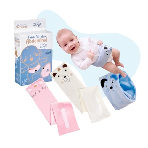 Kit Faixa Térmica para Cólica de Bebê com Ervas Naturais com 2 Bo...