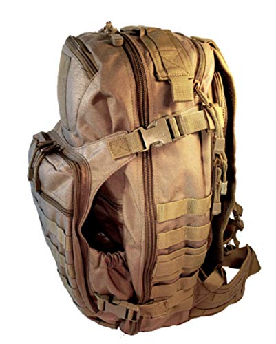Fieldteq Outdoor Venture Backpack - Military Tactical And Survival Pack And Bug Out Bag Molle Webbing For Camping Hunting Hiking Trekking - 70 Liters Coyote #TOP4
