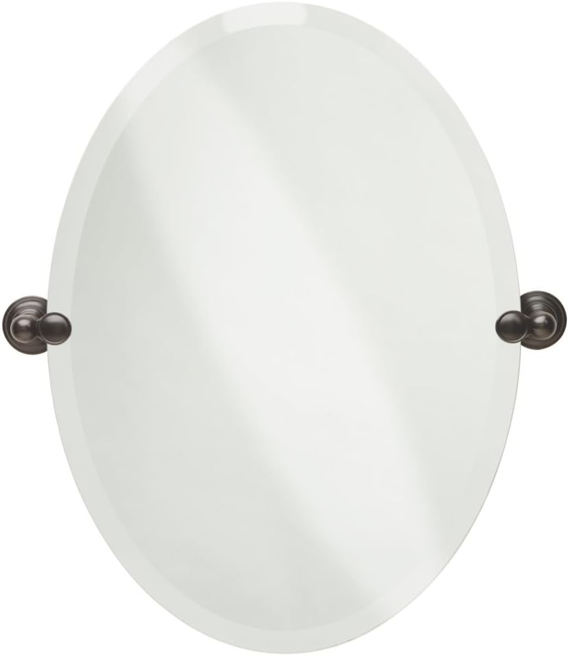 Delta Faucet 134442 Providence Wall Mounted Oval Vanity Mirror with Bronze Frame