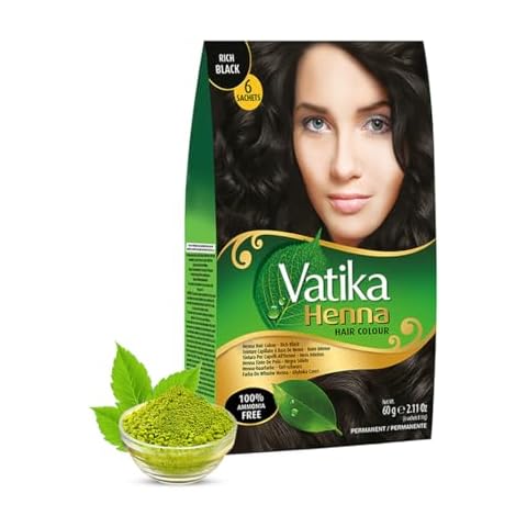 Vatika Henna Deep Rich Black Hair Dye Cover