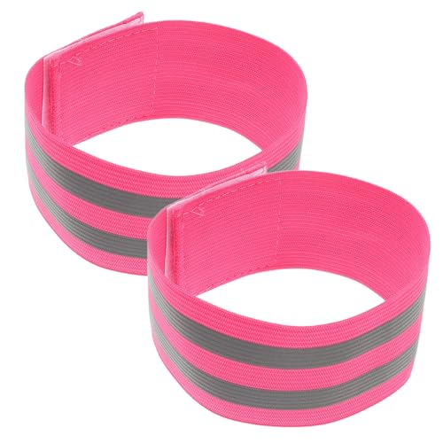 JOINPAYA 2 Pcs Reflective Armbands High Visibility Safety Gear for Night Walking Jogging Cycling Comfortable Fit for Arms Legs Ankles and Wrists
