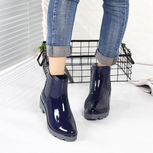 Bottes en caoutchouc imperméables mi-hautes légères confortables - 3
