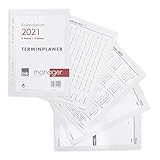 Kalendarium A5 - für 2021 bsb Kalendarium 1Woche=2Seiten A5 Multilochung Timeplaner 02-0048