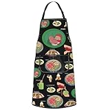 G2TUP Anime Movie Kitchen Apron Anime Food Apron Anime Lover Gift Anime Ramen Apron (Ham)