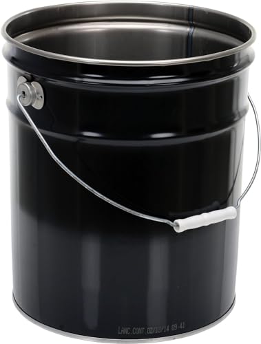 5G Open Head Pail Stl Hndl Black