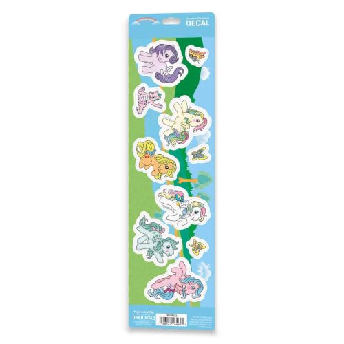 Image of Hasbro My Little Pony Ponies in the Park Adhesive Vinyl Decal Pack | Cute My Little Pony Stickers for Laptop or Water Bottle, 1 pack (10 count)