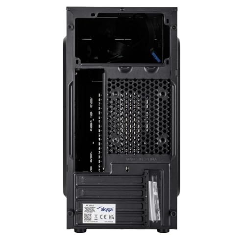 Gabinete para PC Akyga AK19BK Micro Tower - Caja compacta con USB-C, USB 3.0 y audio HD, compatible con Micro ATX, Mini ITX y Flex ATX, para uso en oficina y hogar, sin fuente de alimentación, color negro miniatura 4
