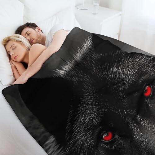 Couverture loup imprimé en flanelle de qualité supérieure jeté de lit chic - 7