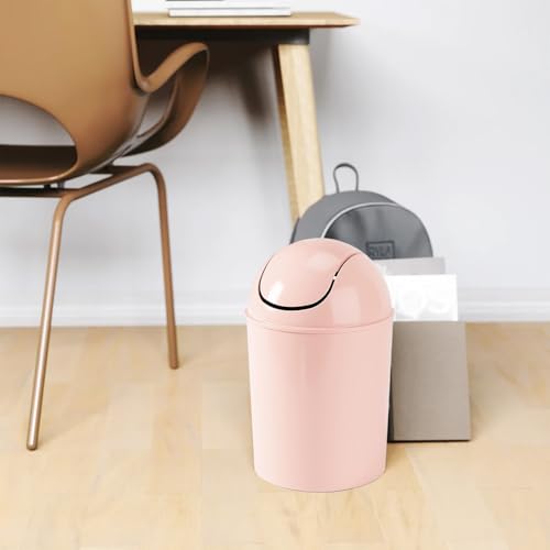 Image of Umbra Mini Waste Can, 1.25 Gallon with Swing Lid (Pink)