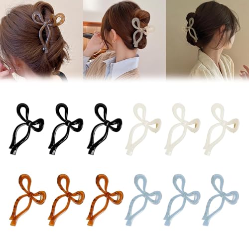 Pince à cheveux nœud grand modèle pour look quotidien et coiffure de bureau