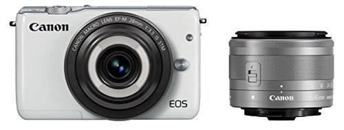 Canon ミラーレス一眼カメラ EOS M10(ホワイト)・クリエイティブマクロ ダブルレンズキット EOSM10WH-CMWLK