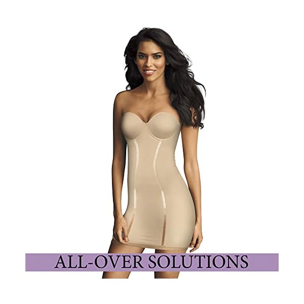 Maidenform-Easy-Up-Full-Slip Maidenform womens Convertible With Built-in Bra & Anti-static Fl2304 shapewear full slips, Latte Lift, 38D US