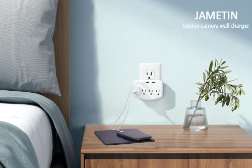 Hidden Camera Wifi Spy Camera Hidden Cameras Wall Charger Nanny Cam With Usb Fast Charger Outlet Hd 1080P Wireless For Home Security Secret Camera 20W Pd Charging Port #TOP1