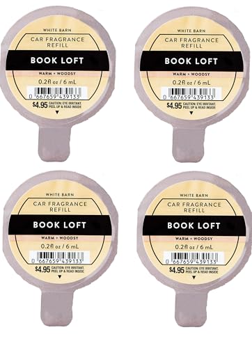 Bath and Body Works Car Fragrance Refill - Pack of 4 (Book Loft)