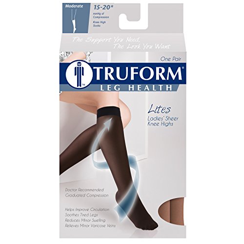 Image of Truform Compression 15-20 Mmhg Sheer Knee High Stocking