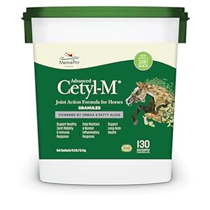 Manna Pro Cetyl-M Joint Supplement for Horses – Powered by Omega 5 Fatty Acids – 11.2 lb