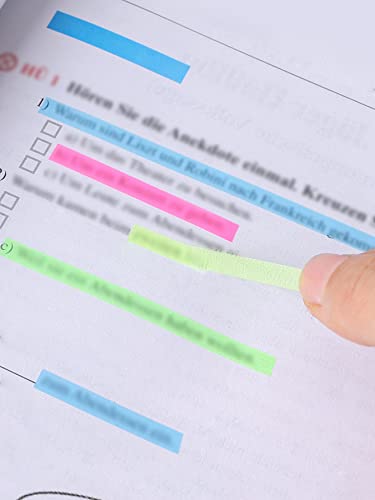 Marca texto adesivo transparente, Marcador de linhas 160 sticky notes multicoloridas